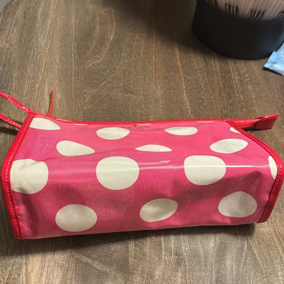 Kate Spade Pink Polka Dot Cosmetic Bag - Picture 8 of 10